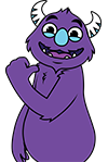 Monster giving a thumbs up